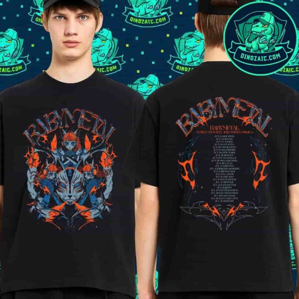 BABYMETAL World Tour 2025-26 North America 123 Thunder Merchandise Unisex T-Shirt
