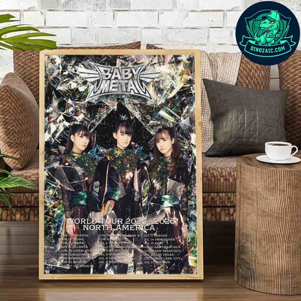 BABYMETAL World Tour 2025-26 North America Decorative Poster Canvas BABYMETAL World Tour 2025-26 North America Decorative Poster Canvas