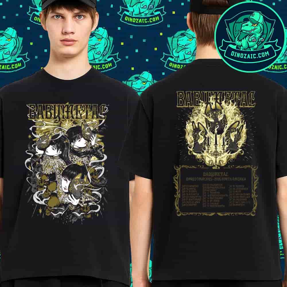 BABYMETAL World Tour 2025-26 North America Kon Kon Merchandise Unisex T-Shirt BABYMETAL World Tour 2025-26 North America Kon Kon Merchandise Unisex T-Shirt