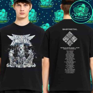 BABYMETAL World Tour 2025-26 North America Metal Forth Foxes Merchandise Unisex T-Shirt
