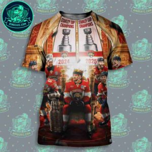 Back-To-Back Champions Florida Panthers NHL Stanley Cup 2025 Victory All Over Print Shirt