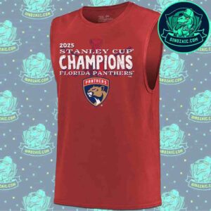 Back-To-Back NHL Stanley Cup Champions Florida Panthers 2025 Red Unisex Tank Top T-Shirt