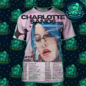 Charlotte Sands On The Summer 2025 School Tour North America Schedule List Dates On July And Aug All Over Print Unisex T- Shirt