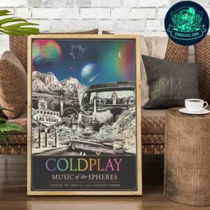 Coldplay Music Of The Spheres In Las Vegas NC On June 6-7 2025 At Allegian Stadium Decorative Poster Canvas