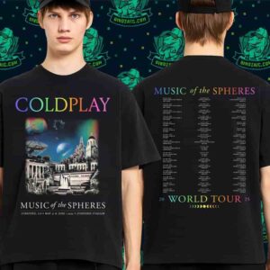 Coldplay Music Of The Spheres In Standford CA On May 31 And June 2025 At Standford Stadium Merchandise Two Sides Unisex T-Shirt
