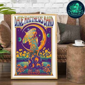Dave Matthews Band Poster For Show In Cincinnati OH On June 13 2025 At Riverbend Music Center Decorative Poster Canvas