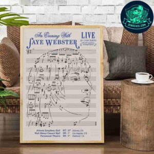 Faye Webster Live In Concerto 2025 With Full Aymphony Accompaniment In Atlanta Los Angeles And Oakland Decorative Poster Canvas