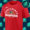 Florida Panthers Heather Charcoal 2025 Eastern Conference Champions Locker Room T-Shirt