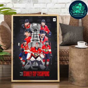 Florida Panthers 2025 Stanley Cup Win Dynasty In The Making Artistic Wall Print