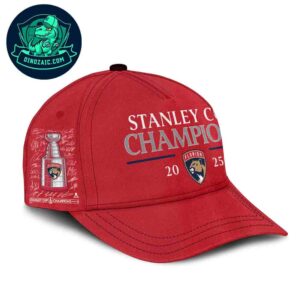 Florida Panthers Red Signature Roster 2025 NHL Stanley Cup Champions Classic Cap
