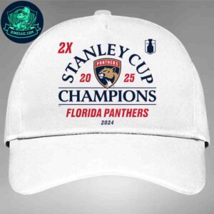 Florida Panthers White Cap Two-Time Stanley Cup Champions Top Line Edition