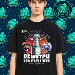 Florida Panthers vs Edmonton Oilers 2025 NHL Stanley Cup Final Matchup Rematch Unisex T-Shirt