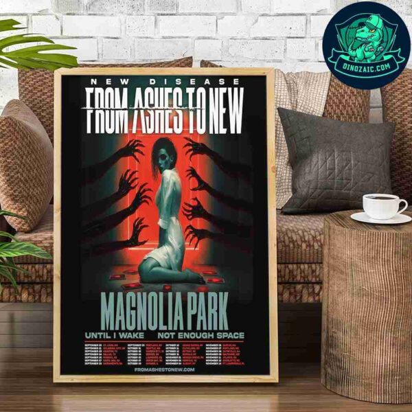 From Ashes To New New Disease Tour 2025 Schedule List Decorative Poster Canvas
