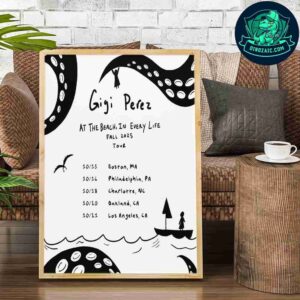Gigi Perez At The Beach In Every Life Fall Tour October 2025 Decorative Poster Canvas