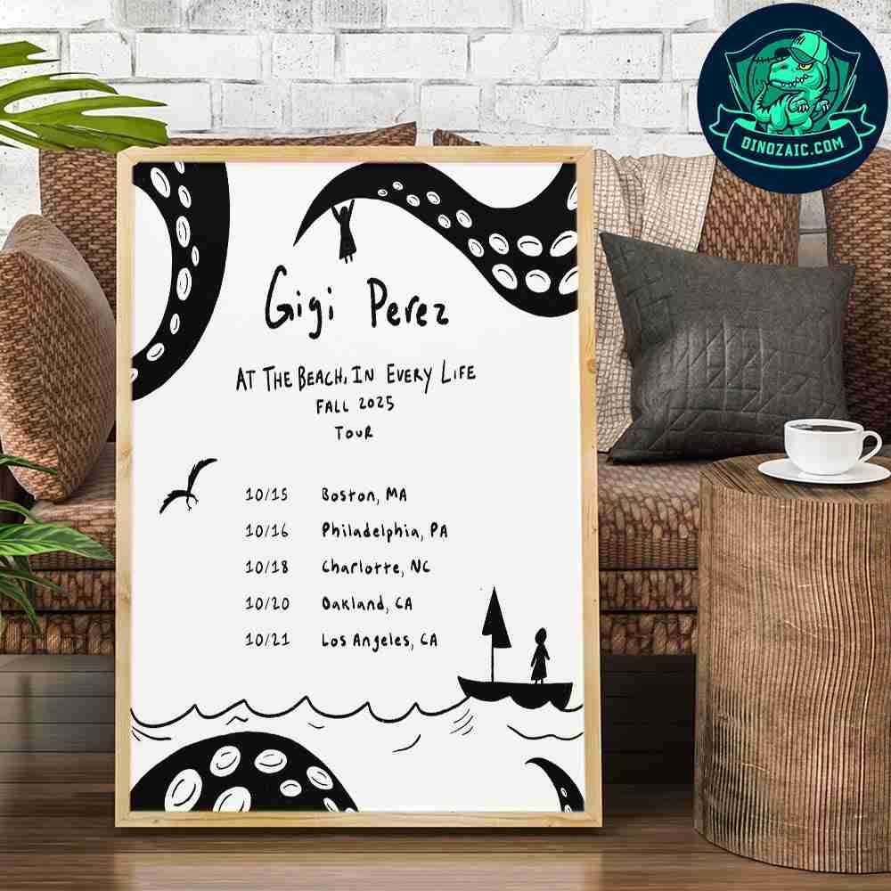 Gigi Perez At The Beach In Every Life Fall Tour October 2025 Decorative Poster Canvas Gigi Perez At The Beach In Every Life Fall Tour October 2025 Decorative Poster Canvas