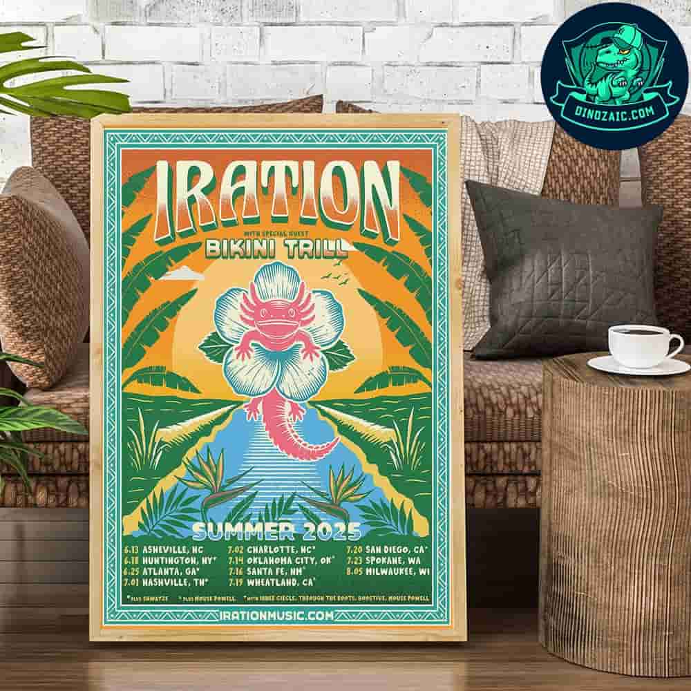Iration With Bikini Trill Summer 2025 Tour Dates List Decorative Poster Canvas Iration With Bikini Trill Summer 2025 Tour Dates List Decorative Poster Canvas