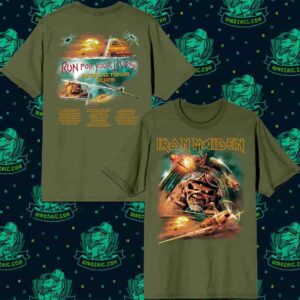 Iron Maiden Run For Your Lives 2025-26 Tour Aces High Two Sides Unisex T-Shirt
