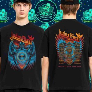 Judas Priest Shield Of Pain Tour 2025 The Shield Wings Merchandise Two Sides Unisex T-Shirt