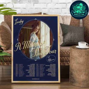 Laufey A Matter Of Time Tour Schedulist Dates North America 2025 Decorative Poster Canvas