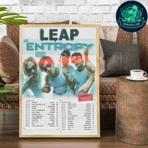 Leap Band The Entropy Tour Debut Album Oct 3rd 2025 Schedule List Dates Decorative Poster Canvas
