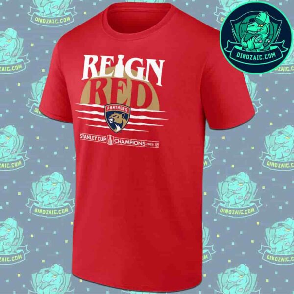 Limited Edition Red Tee Florida Panthers 2025 Stanley Cup Victory Hometown Dna T-Shirt