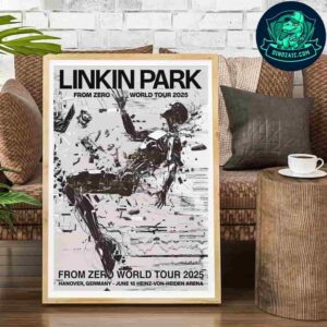 Linkin Park Hanover 2025 Poster June 16 Concert at Heinz von Heiden Arena From Zero World Tour