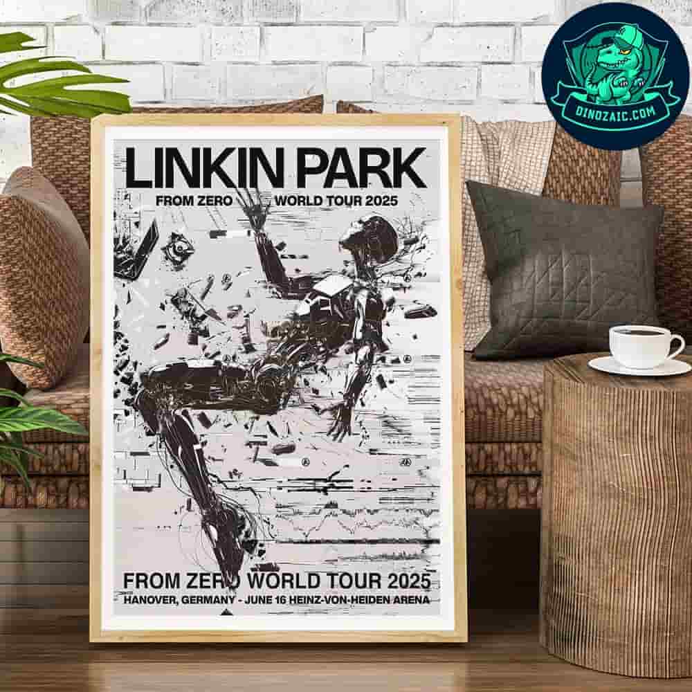 Linkin Park Hanover 2025 Poster June 16 Concert at Heinz von Heiden Arena From Zero World Tour Linkin Park Hanover 2025 Poster June 16 Concert at Heinz von Heiden Arena From Zero World Tour