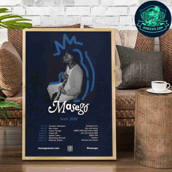 Masego Fets 2025 Tour Dates Decorative Poster Canvas