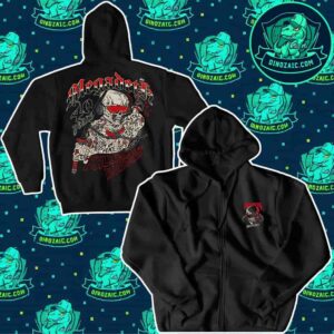 Megadeath X Halfsumo 40 Years Of Killing Is My Business And Business Is Good Special Edition Katana Vic Zip Hoodie T-Shirt