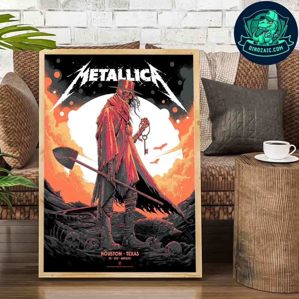 Metallica M72 Houston Exclusive Pop-Up Shop Poster For Houston Texas On June 14 2025 Key To The Afterlife Art Work Decorative Poster Canvas Metallica M72 Houston Exclusive Pop-Up Shop Poster For Houston Texas On June 14 2025 Key To The Afterlife Art Work Decorative Poster Canvas