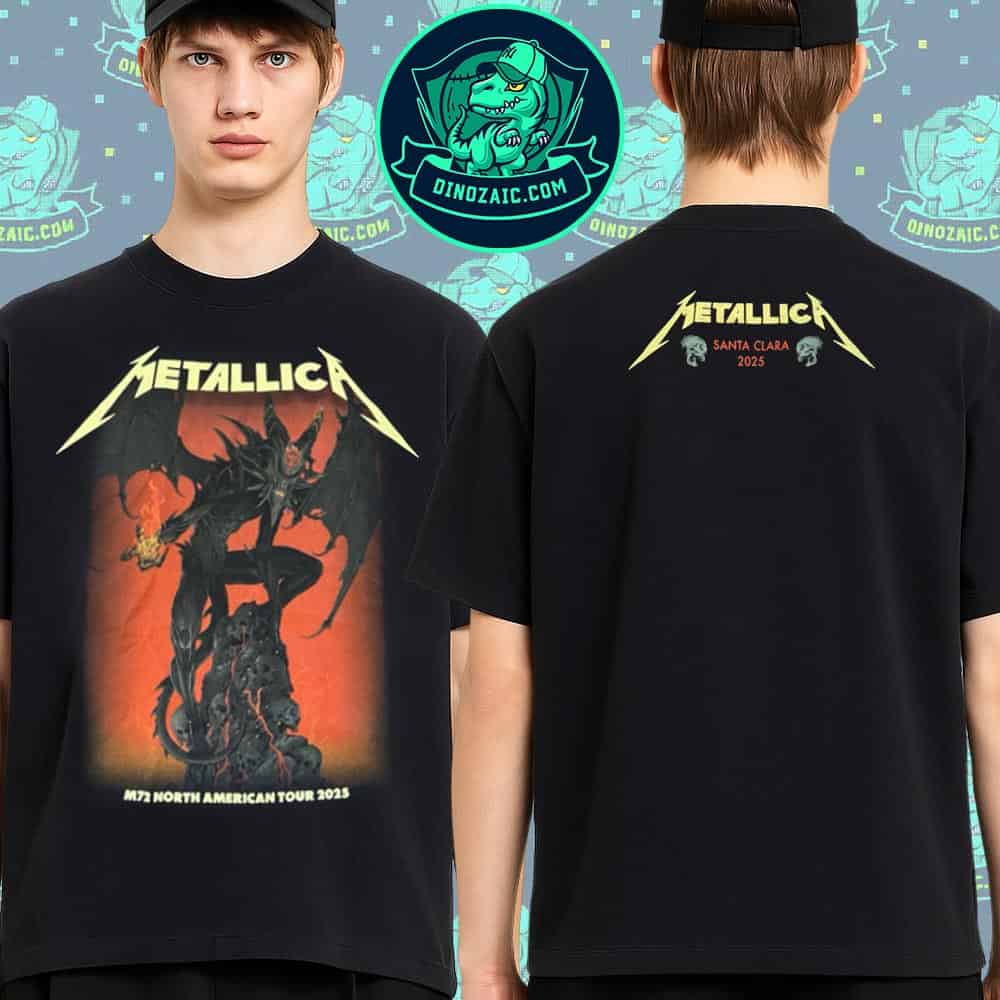 Metallica M72 Santa Clara California Pop-Up Shop Lucifer Rising At Levi's Stadium On June 20-22 2025 Unisex T-Shirt Metallica M72 Santa Clara California Pop-Up Shop Lucifer Rising At Levi's Stadium On June 20-22 2025 Unisex T-Shirt