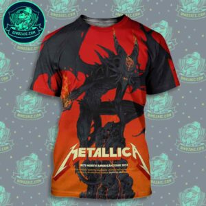 Metallica M72 Santa Clara California Pop-Up Shop Poster Lucifer Rising At Levi’s Stadium On June 20-22 2025 All Over Print Shirt