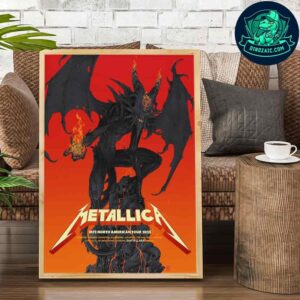 Metallica M72 Santa Clara California Pop-Up Shop Poster Lucifer Rising At Levi’s Stadium On June 20-22 2025 Artistic Wall Print