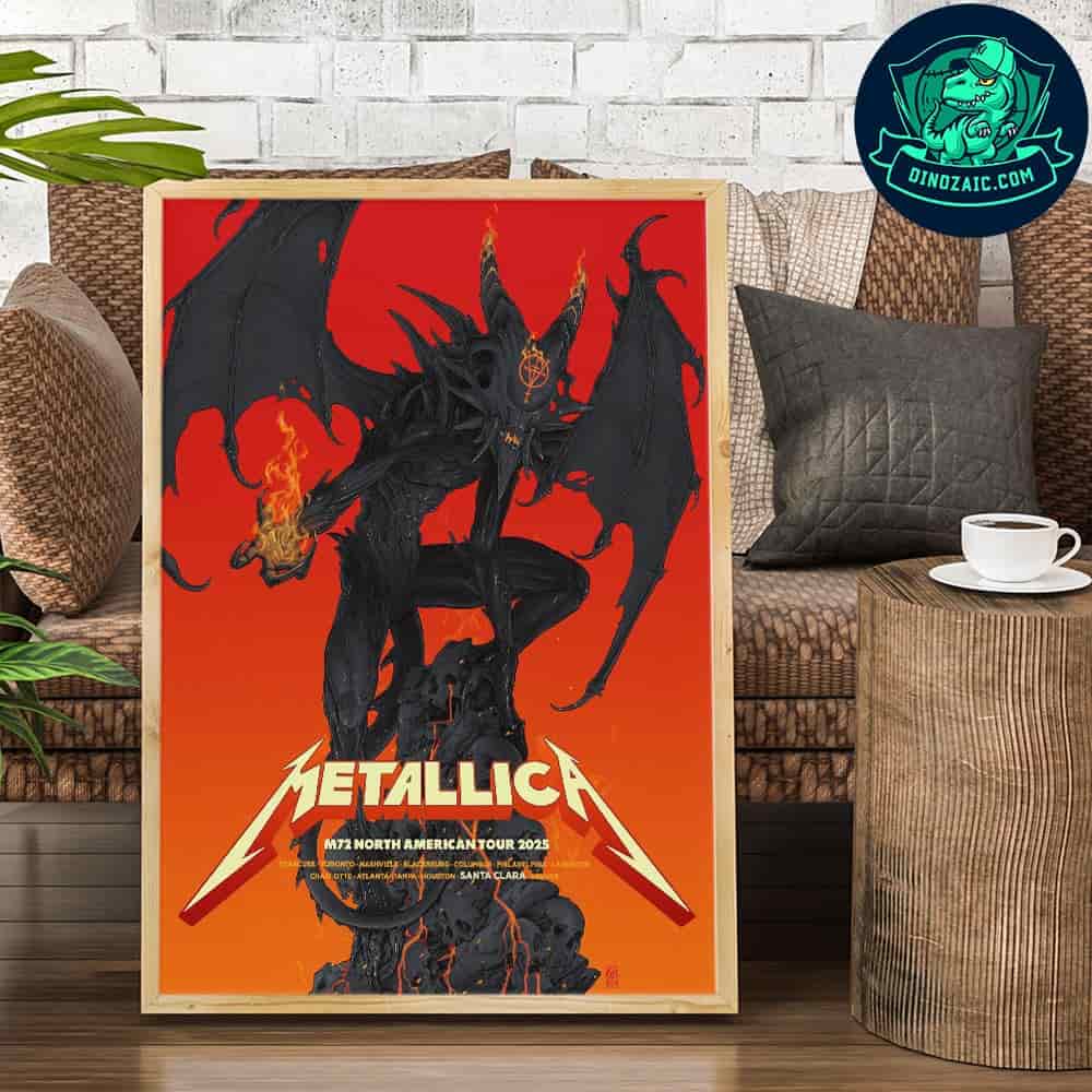 Metallica M72 Santa Clara California Pop-Up Shop Poster Lucifer Rising At Levi's Stadium On June 20-22 2025 Artistic Wall Print Metallica M72 Santa Clara California Pop-Up Shop Poster Lucifer Rising At Levi's Stadium On June 20-22 2025 Artistic Wall Print