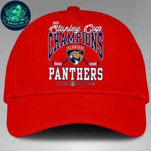 NHL Florida Panthers Red Champions Hat 2025 Back-To-Back Stanley Cup