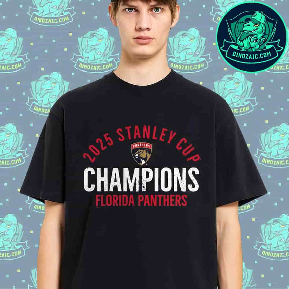 Official Florida Panthers 2025 NHL Stanley Cup Champions Logo T-Shirt Official Florida Panthers 2025 NHL Stanley Cup Champions Logo T-Shirt