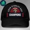 NHL Florida Panthers Red Champions Hat 2025 Back-To-Back Stanley Cup