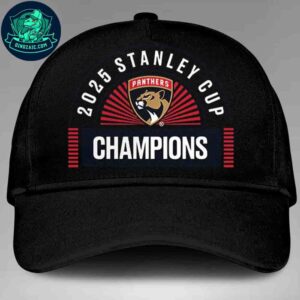 Official Florida Panthers 2025 Shine Black NHL Stanley Cup Champions Classic Cap