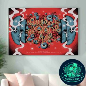 Queens Of The Stone Age Concert Poster In Atlantic City NJ On June 13 2025 At Hard Rock Live At Etess Arena Decorative Poster Canvas
