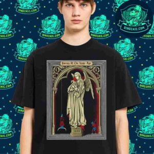 Queens Of The Stone Age Poster In Boston Ma US On June 11 2025 At Mgm Music Hall At Fenway Merchandise Unisex T-Shirt