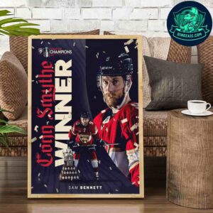 Sam Bennett Wins Conn Smythe Trophy Florida Panthers Crowned 2025 NHL Champions Artistic Wall Print