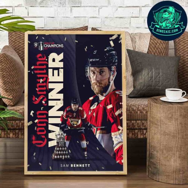 Sam Bennett Wins Conn Smythe Trophy Florida Panthers Crowned 2025 NHL Champions Artistic Wall Print