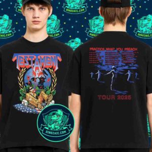 Testament Perilous Nation 2025 Tour Merchandise Unisex T-Shirt