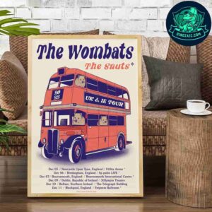 The Wombats X The Snuts UK And Ie Tour 2025 Schedule List Dates Decorative Poster Canvas
