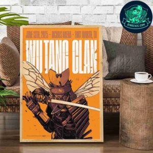 Wu-Tang Clan Exclusive Poster In Forth Worth TX At Dickies Arena On June 13 2025 Decorative Poster Canvas