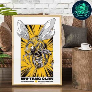 Wu-Tang Clan Poster In Atlanta GA At State Farm Arena On June 11 2025 Decorative Poster Canvas