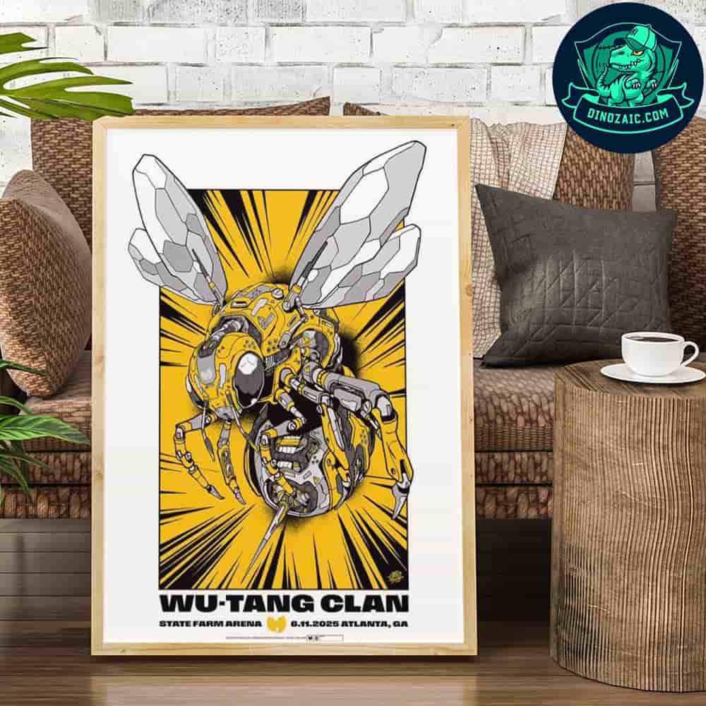 Wu-Tang Clan Poster In Atlanta GA At State Farm Arena On June 11 2025 Decorative Poster Canvas Wu-Tang Clan Poster In Atlanta GA At State Farm Arena On June 11 2025 Decorative Poster Canvas