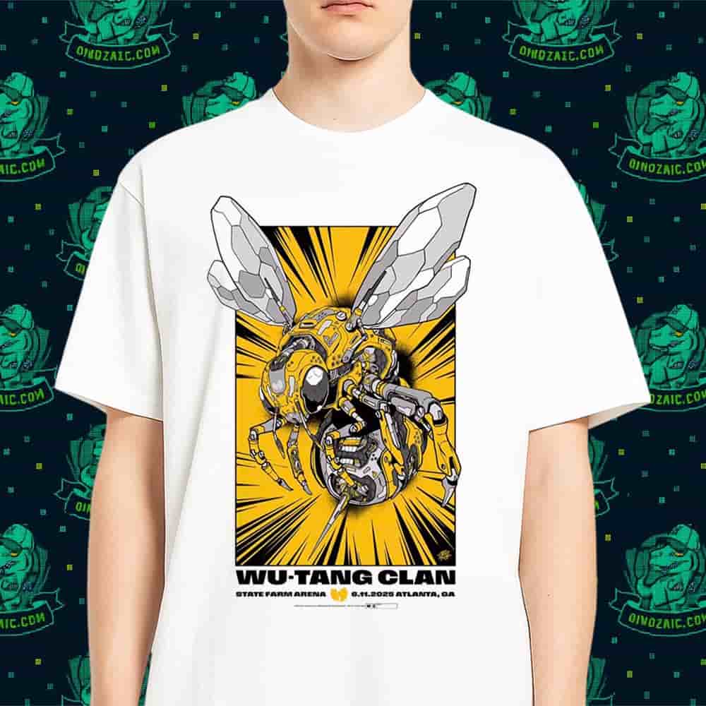 Wu-Tang Clan Poster In Atlanta GA At State Farm Arena On June 11 2025 Merchandise Unisex T-Shirt Wu-Tang Clan Poster In Atlanta GA At State Farm Arena On June 11 2025 Merchandise Unisex T-Shirt