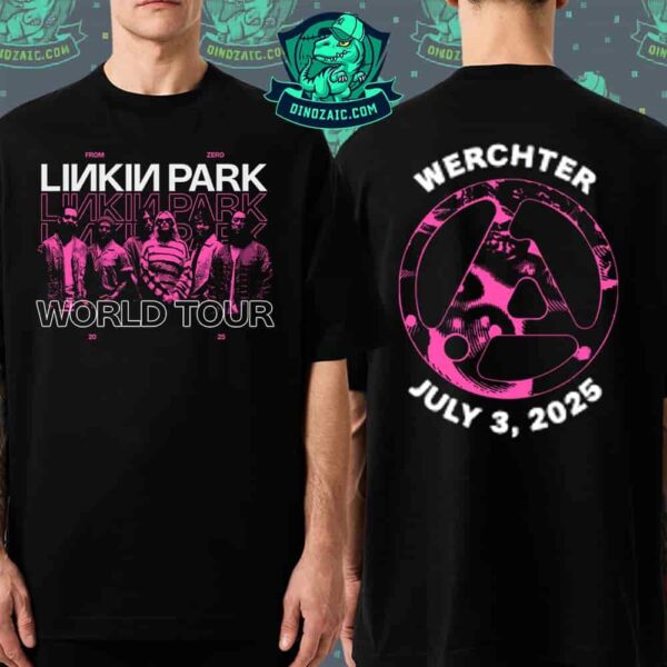 Linkin Park Werchter Belgium Official Merchandise From Zero World Tour Tee Live At Rock Werchter Festival On July 3 2025 T-Shirt